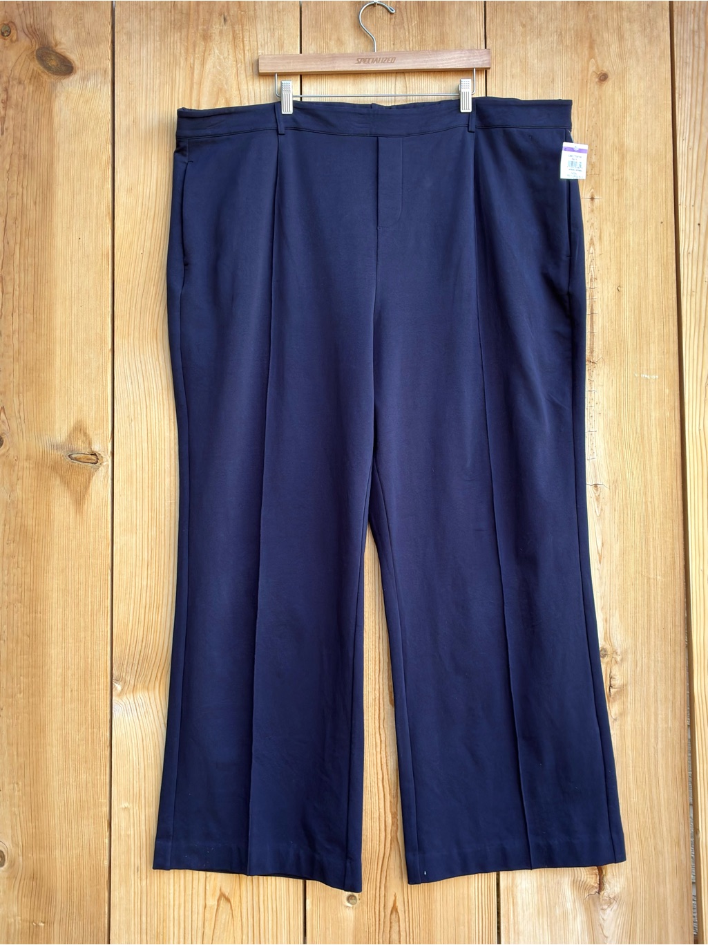 Nic+Zoe Nwot Pintuck Pull On Blue Pants Sz 3x
